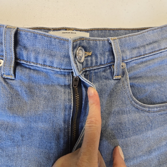 SLVRLAKE London High-rise Straight-leg Organic Jeans Blue Women's 28 - Picture 9 of 13